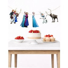 Elsa Frozen Temalı Banner Parti ve Doğum Günü Süsü