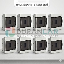 Işıldar 12 Li Sıva Altı Sigorta Kutusu (8 Adet Paket)