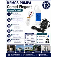 Kemos Elegant 220-12 Volt Mini Dalgıç Adaptörlü Otomat (Sıvı Transfer) Pompası