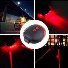 Marsilyan Çok Fonksiyonlu Pilli Bisiklet LED Lazer Işığı Arka Stop Lambası (K95)