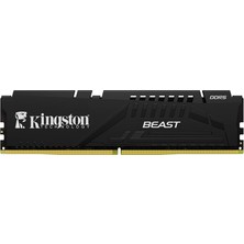 Kingston 64 GB DDR5 6000MHZ Beast Black Ram Kapasitesi 64 GB CL36 Düşük Gecikme ile Yüksek Performans