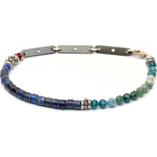 Cameron Blue - Aquamarin Lapis Erkek Bileklik MEY2412032