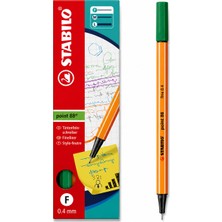Stabilo Keçe Uçlu Ince Kalem 88 Point 0.4 mm Çam Yeşili 88/53 10 Lupaket