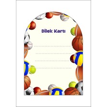 Sinek Kupası Tasarım Basketbol Dilek Kartı 18'li *kalın Kağıt 8*12 cm