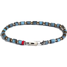 Mojo Blue - Nepal Taşı Mavi Kadın Bileklik MEY2522011