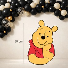 Sinek Kupası Tasarım Winnie The Pooh Temalı Ayaklı Pano (38 Cm) Doğum Günü Süsü 300GR Kuşe Kağıt