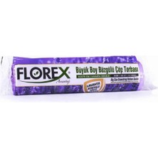 Marsilyan 250 Adet FLOREX-503 Avantaj Lavanta Kokulu Büzgülü Büyük 10PCS 65X70CM Çöp Torba 25X10=250 (K95)