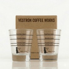 Vestron Espresso Kahve Ölçü ve Shot Bardağı 60 ml Set 2 Adet