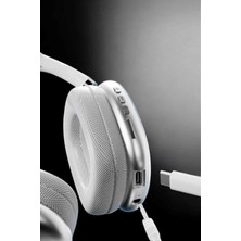 Marsilyan P9 Air Max Kablosuz 5.0 Mikrofonlu Bluetooth Kulaklık Beyaz Yüksek Ses Kaliteli