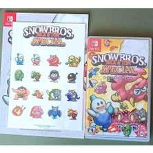 Snowbros. Specıal Nintendo Switch Oyunu ve Sticker ve Oyunun Dergisi
