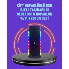 Marsilyan Ev ve Dış Mekan Kullanımına Uygun Rgb Işıklı Hoparlör