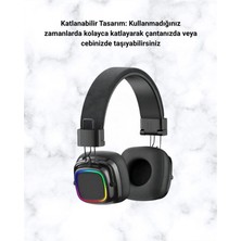 Marsilyan Renkli Işık Efektli Bluetooth 5.3 Müzik Kulaklığı