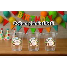 Sinek Kupası Tasarım Safari Temalı Sticker Etiket 20 Adet