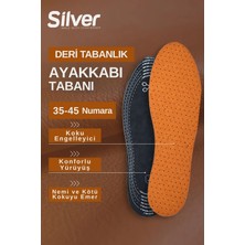 Silver Deri Koku Yapmaz Kesilebilir Ayakkabı Tabanlığı Gözenekli Tabanlık 35-45