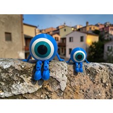 3D Tasarım Sevimli Nazar Boncuğu Dekoratif Objeler (2li Ürün)