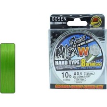 Gosen W8 Hard Type Pe 8 Örgü Spin Ip Misina 150MT Açık Yeşil Standart-1.2 Pe