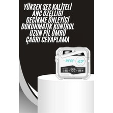 Marsilyan Gecikme Önleyici Oyuncu Kulaklığı Bluetooth Bağlantılı Anc Özelliği 5.0 Bluetooth