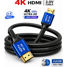 Anktek 4K HDMI 2.0 Kablo 60 Hz 3D Ultra Hd 18 Gpbs Yüksek Hız ve Netlikte Aktarır (1.5 Mt)