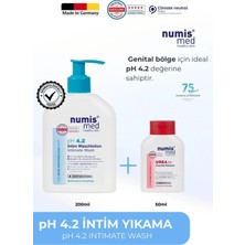 Numis Med pH 4.2 İntim Yıkama Jeli 200 ml – Hassas Ciltlere Özel Flora Koruyucu ve Yatıştırıcı Bakım