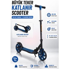 Yıldırım Oyuncak Büyük Tekerlekli Katlanabilir Scooter 3 Kademe Ayarlanabilir Gidonlu 100KG Taşıma Kapasiteli Scooter 12+Yaş