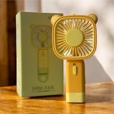 Gümüş Avm 2 Kademeli Şarjlı Mini Fan Vantilatör | El Fanı