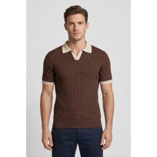 Yyz Store Polo Yaka Likralı Triko T-Shirt