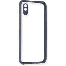 Evimdeyokyok Xiaomi Redmi 9A Kılıf Miami Şeffaf Silikon - Gri Tdrtr