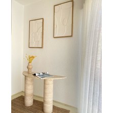 Arte Marble Traverten Dresuar Ham ve Naturel