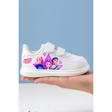 ALCdesing Logolu Yıldız  Kızlar Baskılı Beyaz  Kız Çocuk  Spor  Ayakkabı  ve  Sneakers