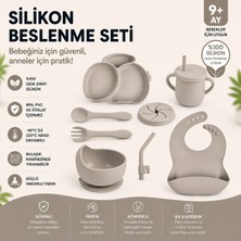 Jojobebek Silikon Beslenme Seti / Gri