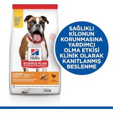 Skygo Hill's Scıence Plan Light Yetişkin Orta Irk Tavuklu Köpek Maması 2.5 kg