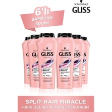 Gliss Split Hair Miracle Yıpranmış Saçlar İçin Güçlendirici Şampuan 500 Ml X 6 Adet