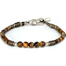 Mey Atelier Tiggy - Tiger Eye Bronz Erkek Özel Tasarım Bileklik MEY2412092