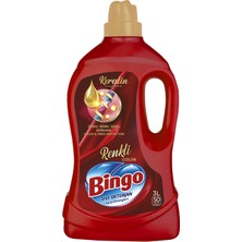 Bingo Renkli Sıvı Bakım Çamaşır Deterjanı 3L
