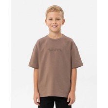 Queen Kids Queenkids Erkek Çocuk 1027 Tişört Kahverengi