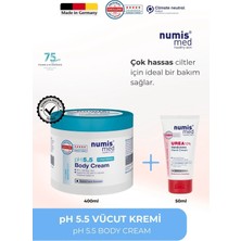 Numis Med pH 5.5 Vücut Kremi 400 ml – Çok Hassas Ciltler İçin Nemlendirici Bakım Kremi