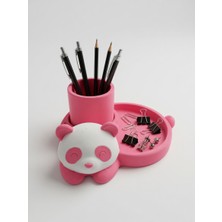 My Craft 3D Panda Tasarımlı Masaüstü Kalemlik ve Organizer – Çok Amaçlı Ofis Düzenleyici, Ataş Klips Notluk ve Mini Takı