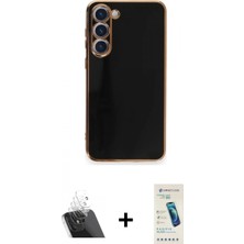 Pileli Store Pilelistore™ Galaxy S23 Plus Kılıf Yankı Serisi - Şeffaf Pasifik Cam Ekran Koruyucu + Kamera Lens Koruma Cam - Sf