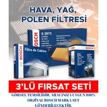 Bosch Ford Mondeo 2.0 Tdci Turnier 11/2007 - 12/2014 85 Kw 3'lü Periyodik Bakım Filtre Seti ( Hava Yağ Karbonlu Polen )