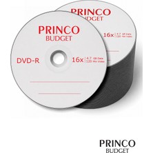 Yazdırılabilir Boş DVD 4,7gb 16X 120 Dk Dvd-R Princo Budget DVD (50 Adet)