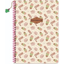 Keskin Color Keskin A4 Çizgili Spiralli Charmlı Kovboy Defter - Kahverengi