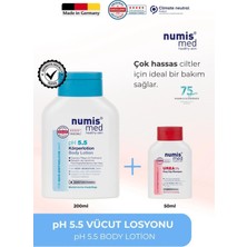 Numis Med pH 5.5 Vücut Losyonu 200 ml - Hassas Ciltler İçin Nemlendirici ve Yatıştırıcı Bakım