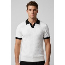 Yyz Store Polo Yaka Likralı Triko T-Shirt
