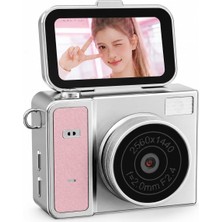 Beemen 2k Mini Dijital Kamera Flip Ekranlı 48MP Selfie Kamerası | Taşınabilir Retro Tasarım Vlog & Fotoğraf Kamerası