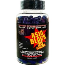 Cloma Pharma Asia Black Fat Burner 25 Mg 100 Kapsül