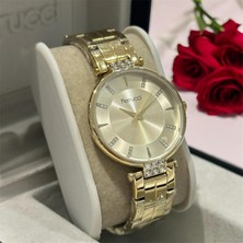 Ferrucci Kararmaz Çelik Kasa&kordon-Taşlı Şık Kadın Kol Saati 36 mm Çap