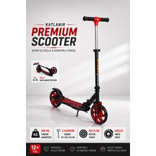 Yıldırım Oyuncak Büyük Tekerlekli Katlanabilir Scooter 3 Kademe Ayarlanabilir Gidonlu 100KG Taşıma Kapasiteli Scooter 12+Yaş