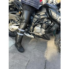 Skygo Bike Sky Diz & Bacak Koruma Deri Reflektörlü Yağmur & Rüzgar & Soğuğa Karşı Bike Sky (( Motosiklet Sırt Dayama Hediyeli ))