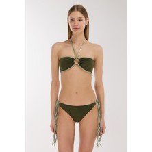 Ayyıldız 5713 Haki Straplez Bikini Takımı