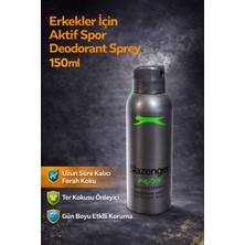Uravas Store Erkekler Için Aktif Spor Deodorant Sprey 150 ml Uzun Süre Kalıcı Ferah Koku